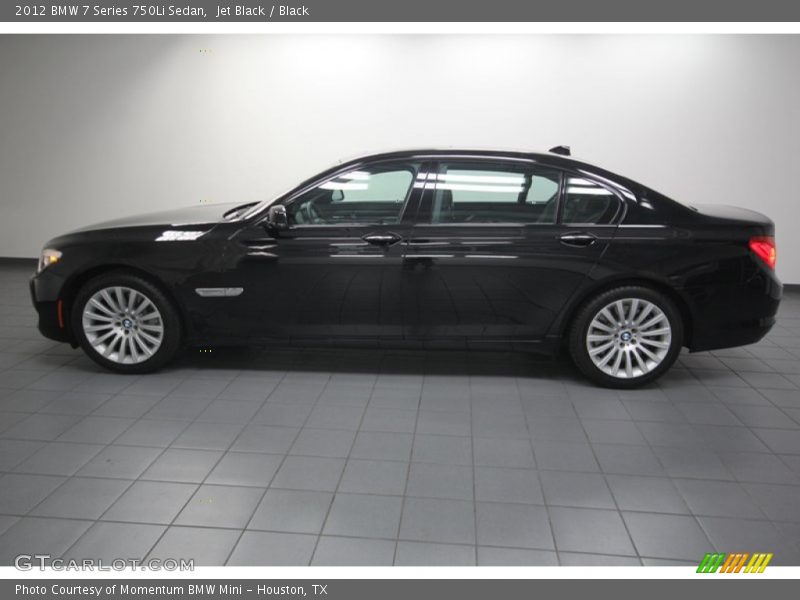Jet Black / Black 2012 BMW 7 Series 750Li Sedan