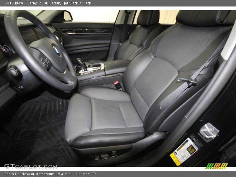 Jet Black / Black 2012 BMW 7 Series 750Li Sedan