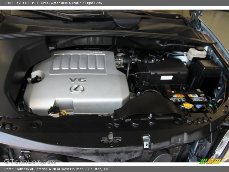 Breakwater Blue Metallic / Light Gray 2007 Lexus RX 350