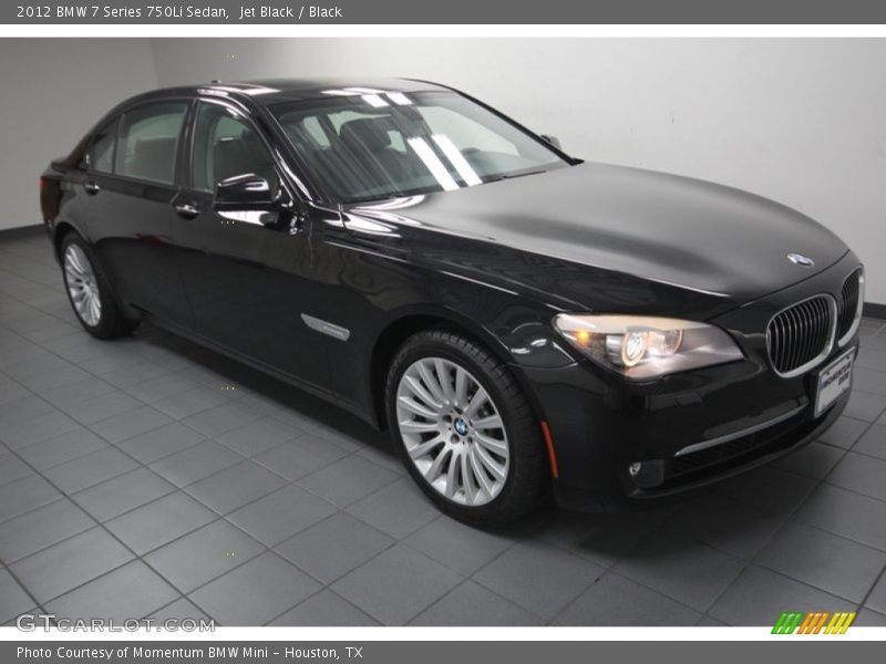 Jet Black / Black 2012 BMW 7 Series 750Li Sedan