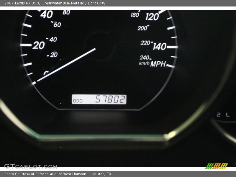 Breakwater Blue Metallic / Light Gray 2007 Lexus RX 350