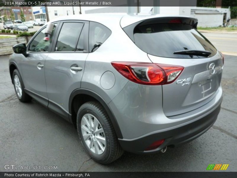 Liquid Silver Metallic / Black 2014 Mazda CX-5 Touring AWD