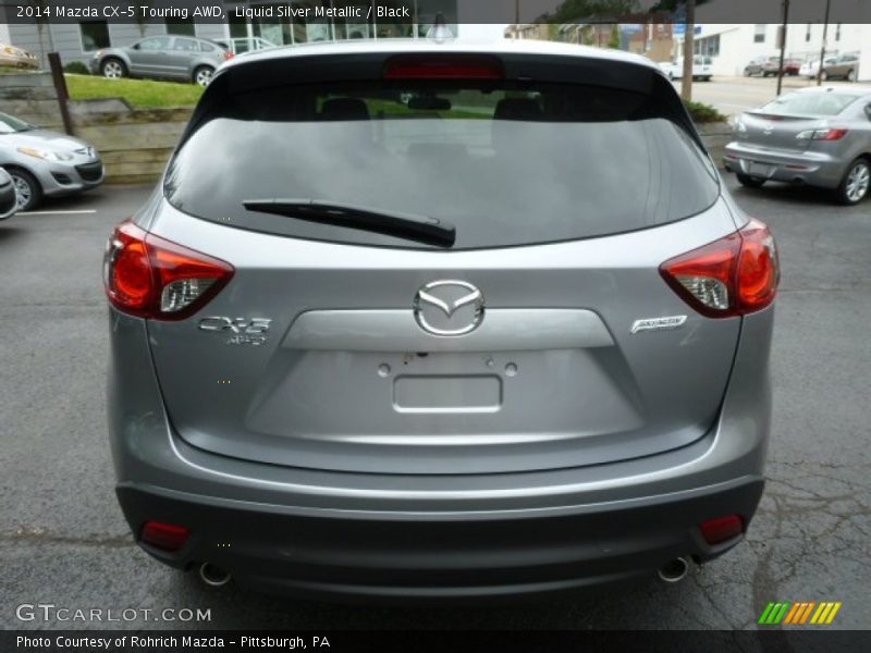 Liquid Silver Metallic / Black 2014 Mazda CX-5 Touring AWD