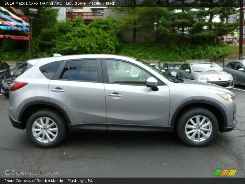 Liquid Silver Metallic / Black 2014 Mazda CX-5 Touring AWD