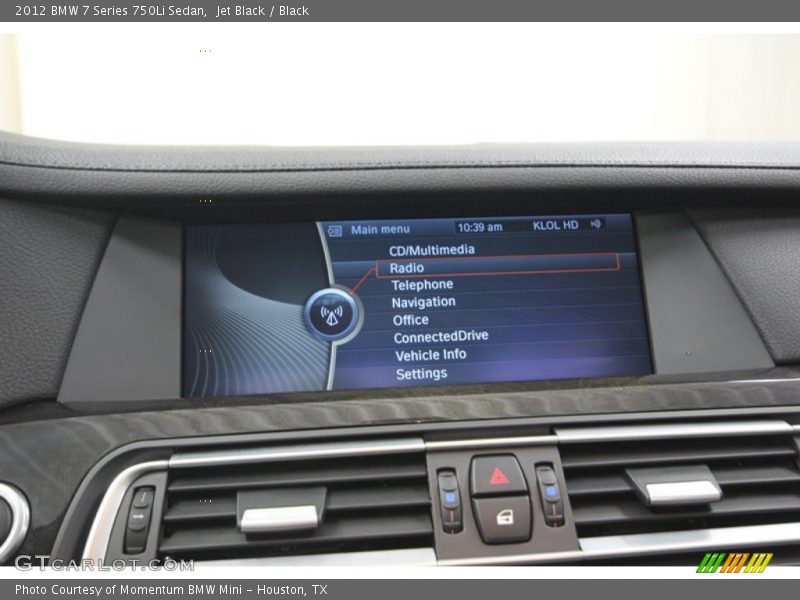Jet Black / Black 2012 BMW 7 Series 750Li Sedan