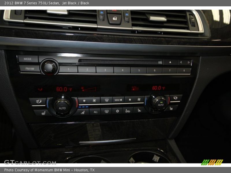 Jet Black / Black 2012 BMW 7 Series 750Li Sedan