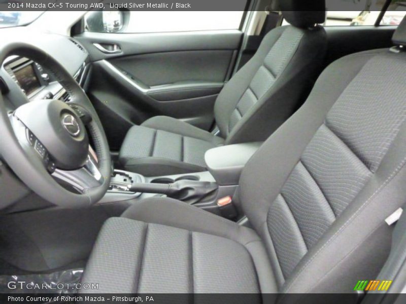 Liquid Silver Metallic / Black 2014 Mazda CX-5 Touring AWD