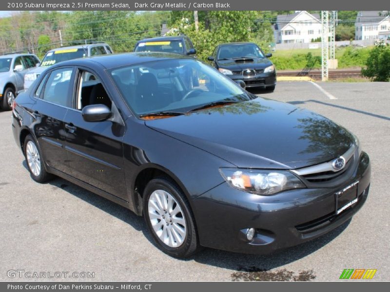 Dark Gray Metallic / Carbon Black 2010 Subaru Impreza 2.5i Premium Sedan