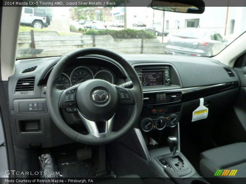 Liquid Silver Metallic / Black 2014 Mazda CX-5 Touring AWD