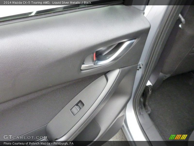 Liquid Silver Metallic / Black 2014 Mazda CX-5 Touring AWD