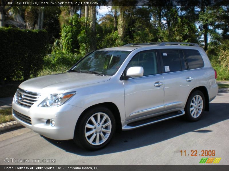 Mercury Silver Metallic / Dark Gray 2008 Lexus LX 570