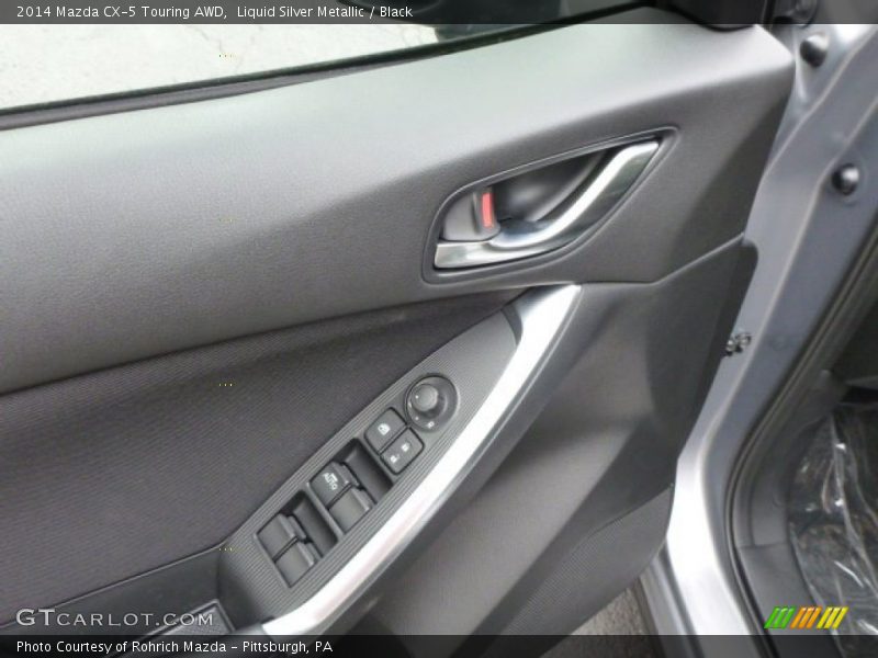 Liquid Silver Metallic / Black 2014 Mazda CX-5 Touring AWD