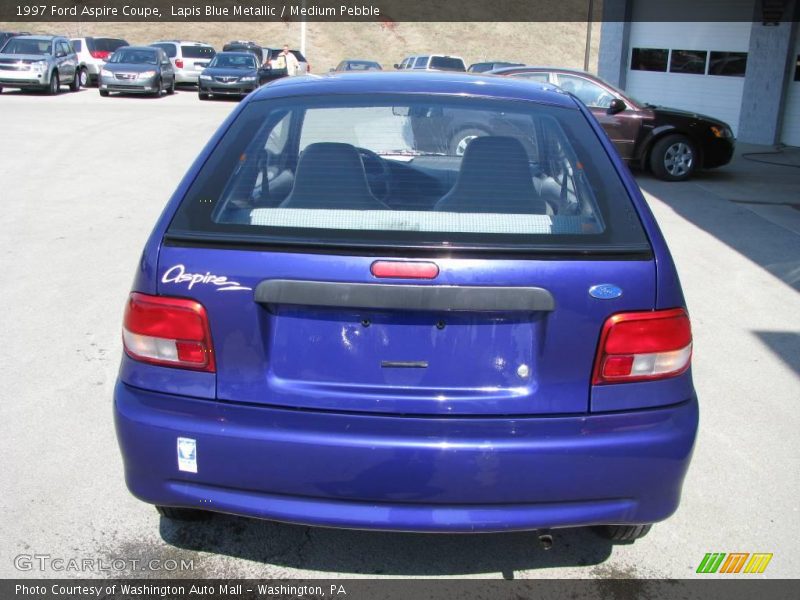 Lapis Blue Metallic / Medium Pebble 1997 Ford Aspire Coupe