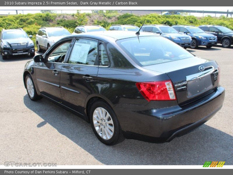 Dark Gray Metallic / Carbon Black 2010 Subaru Impreza 2.5i Premium Sedan