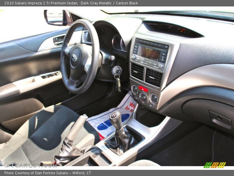 Dark Gray Metallic / Carbon Black 2010 Subaru Impreza 2.5i Premium Sedan