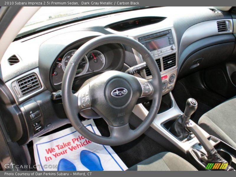 Dark Gray Metallic / Carbon Black 2010 Subaru Impreza 2.5i Premium Sedan