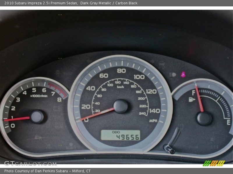 Dark Gray Metallic / Carbon Black 2010 Subaru Impreza 2.5i Premium Sedan