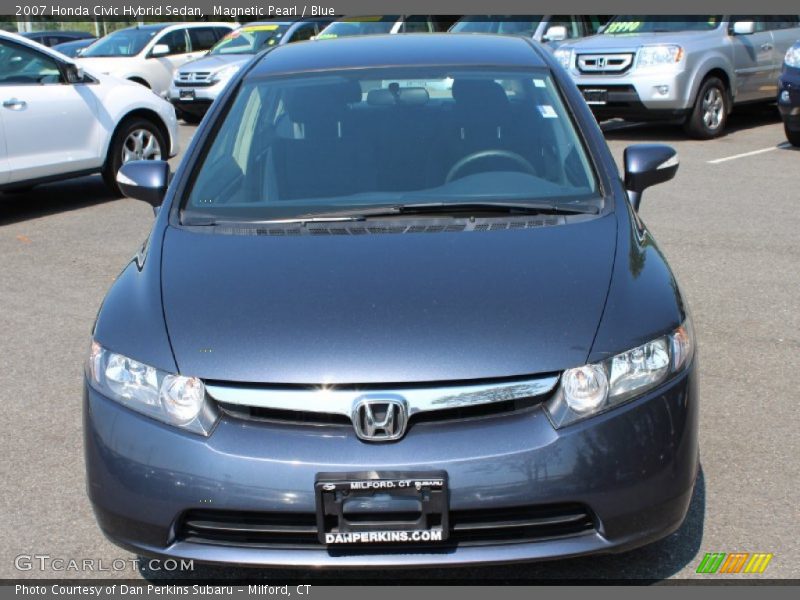 Magnetic Pearl / Blue 2007 Honda Civic Hybrid Sedan