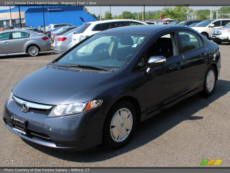Magnetic Pearl / Blue 2007 Honda Civic Hybrid Sedan