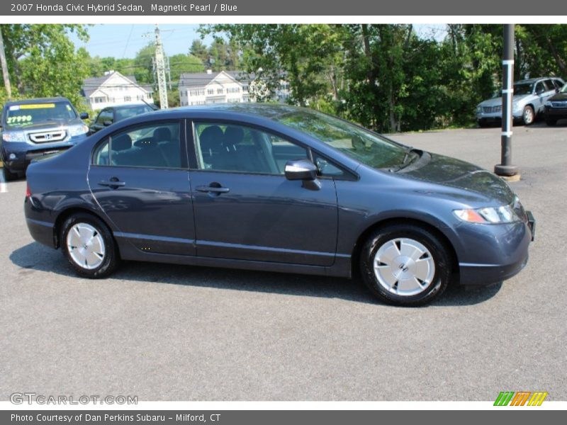 Magnetic Pearl / Blue 2007 Honda Civic Hybrid Sedan