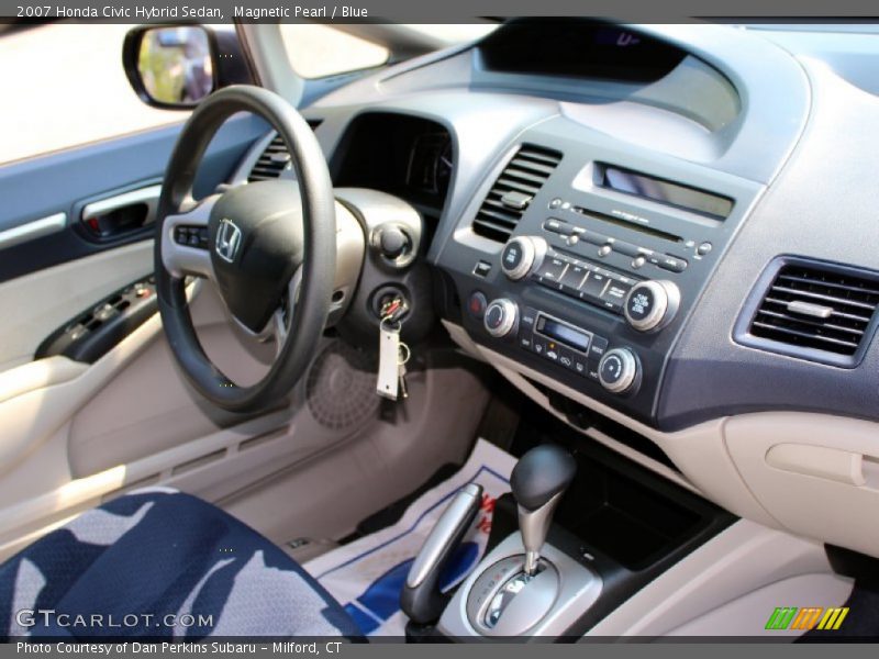 Magnetic Pearl / Blue 2007 Honda Civic Hybrid Sedan
