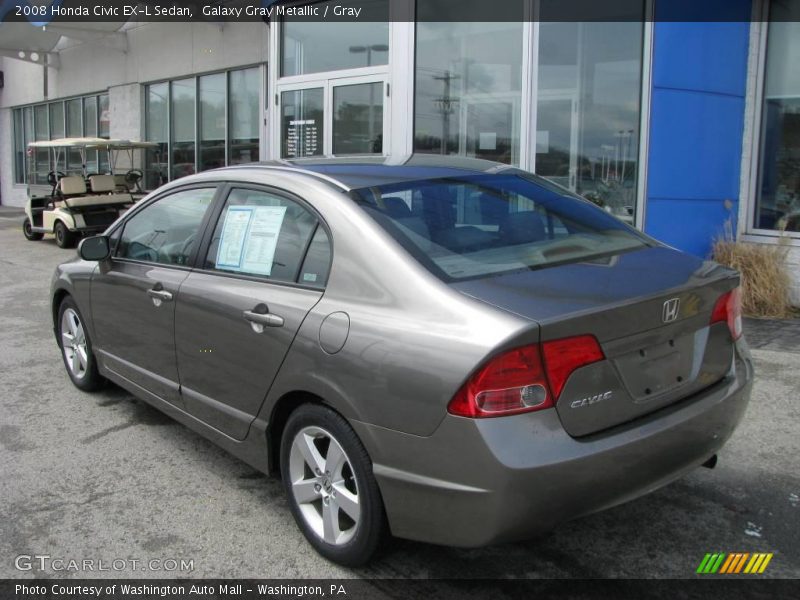 Galaxy Gray Metallic / Gray 2008 Honda Civic EX-L Sedan