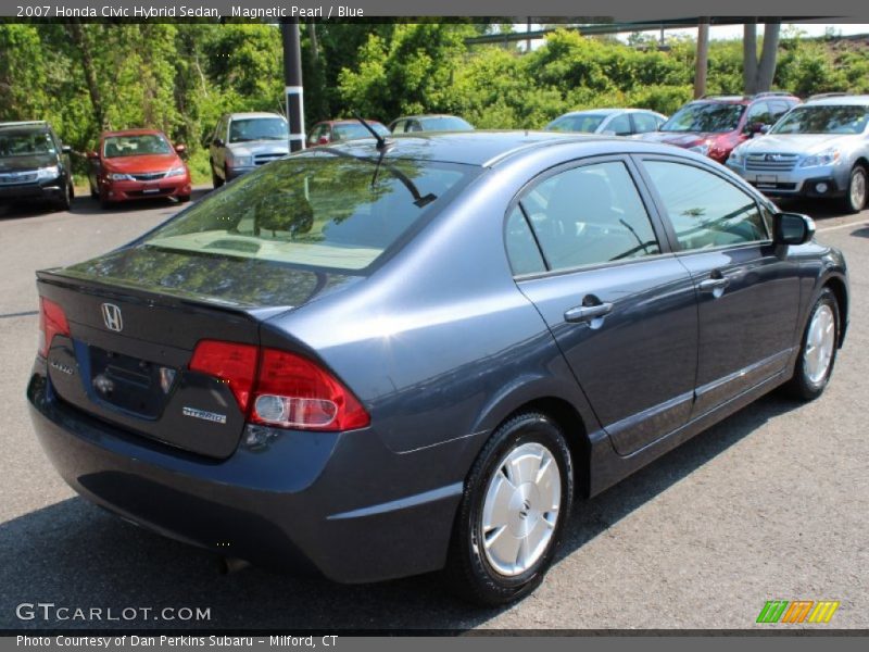 Magnetic Pearl / Blue 2007 Honda Civic Hybrid Sedan