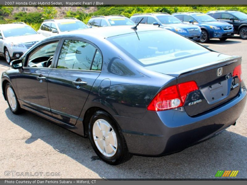 Magnetic Pearl / Blue 2007 Honda Civic Hybrid Sedan