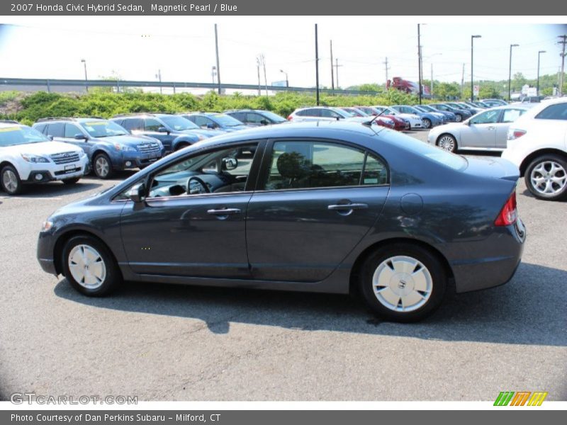 Magnetic Pearl / Blue 2007 Honda Civic Hybrid Sedan