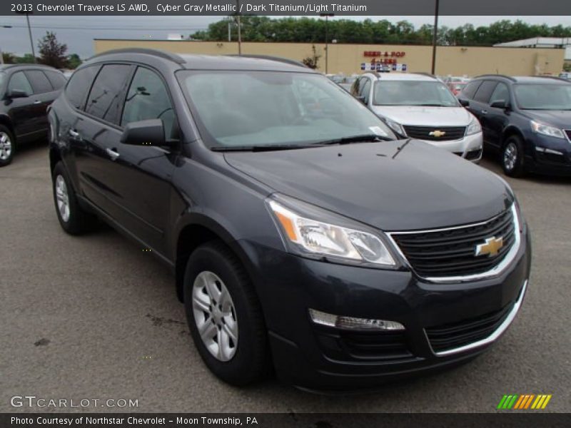 Cyber Gray Metallic / Dark Titanium/Light Titanium 2013 Chevrolet Traverse LS AWD
