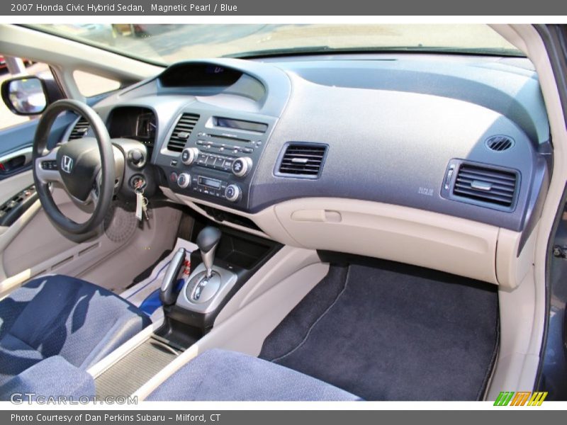 Magnetic Pearl / Blue 2007 Honda Civic Hybrid Sedan