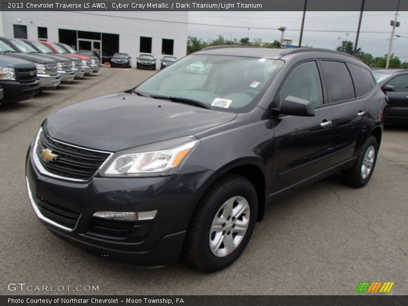 Cyber Gray Metallic / Dark Titanium/Light Titanium 2013 Chevrolet Traverse LS AWD