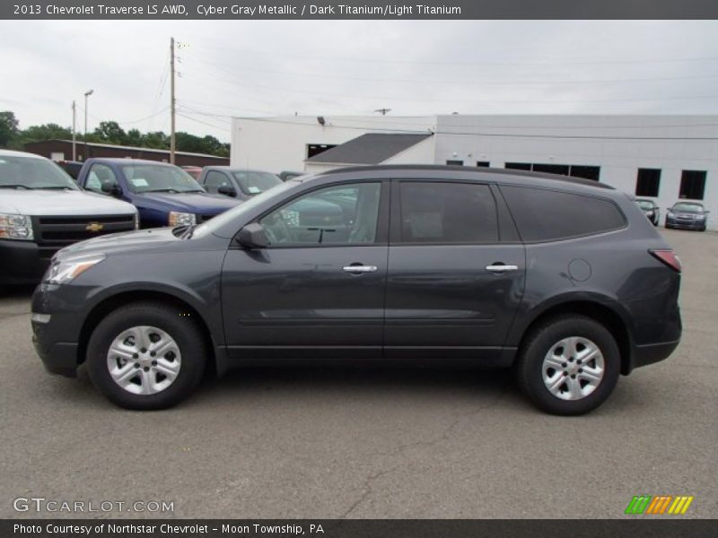 Cyber Gray Metallic / Dark Titanium/Light Titanium 2013 Chevrolet Traverse LS AWD