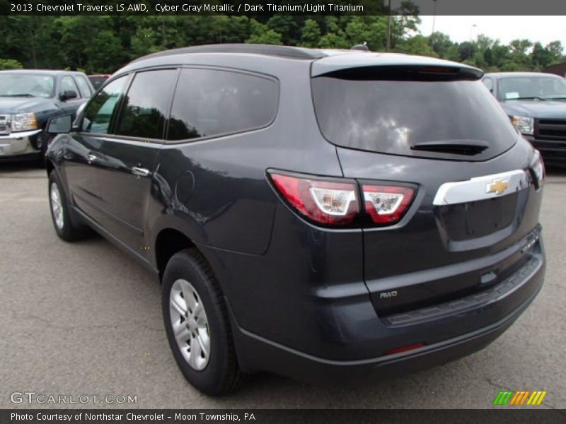 Cyber Gray Metallic / Dark Titanium/Light Titanium 2013 Chevrolet Traverse LS AWD