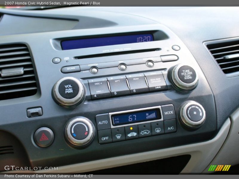 Magnetic Pearl / Blue 2007 Honda Civic Hybrid Sedan