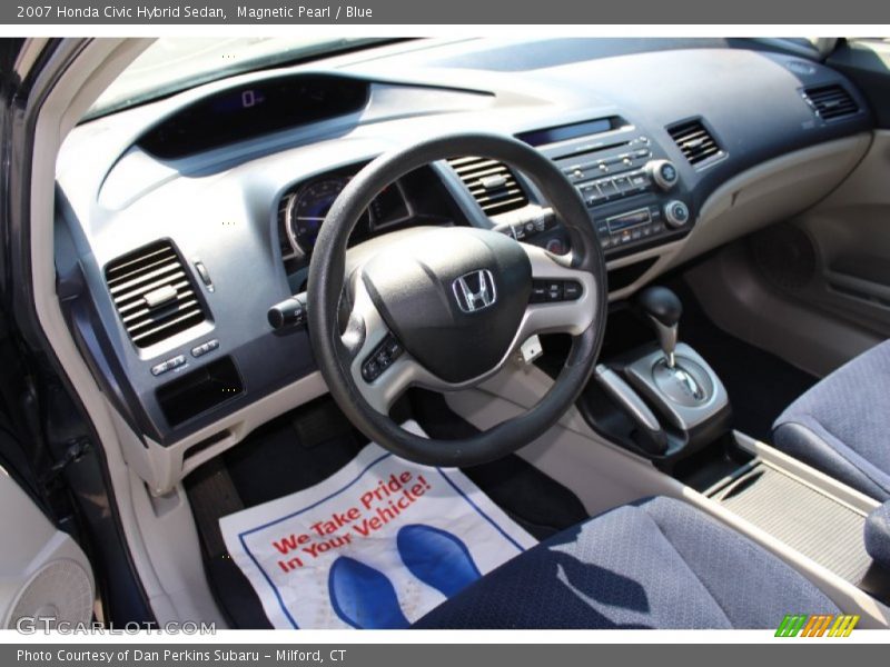 Magnetic Pearl / Blue 2007 Honda Civic Hybrid Sedan