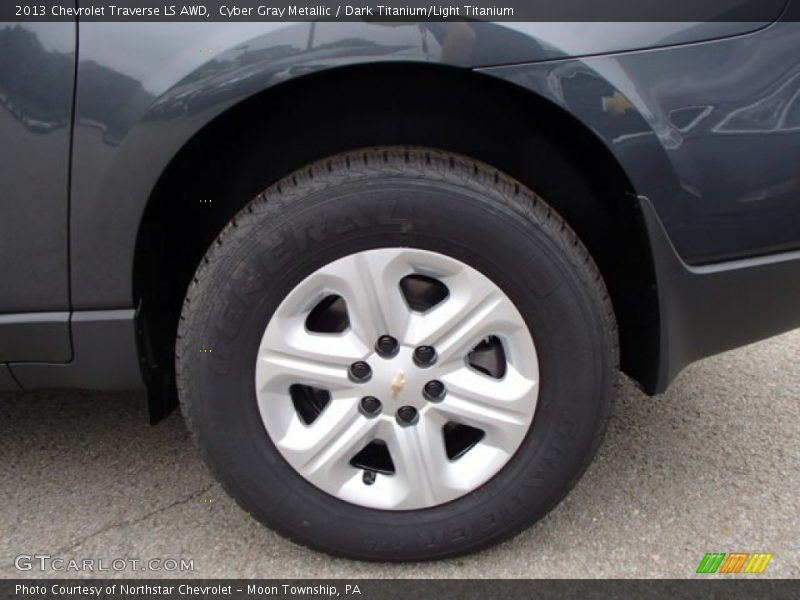 Cyber Gray Metallic / Dark Titanium/Light Titanium 2013 Chevrolet Traverse LS AWD