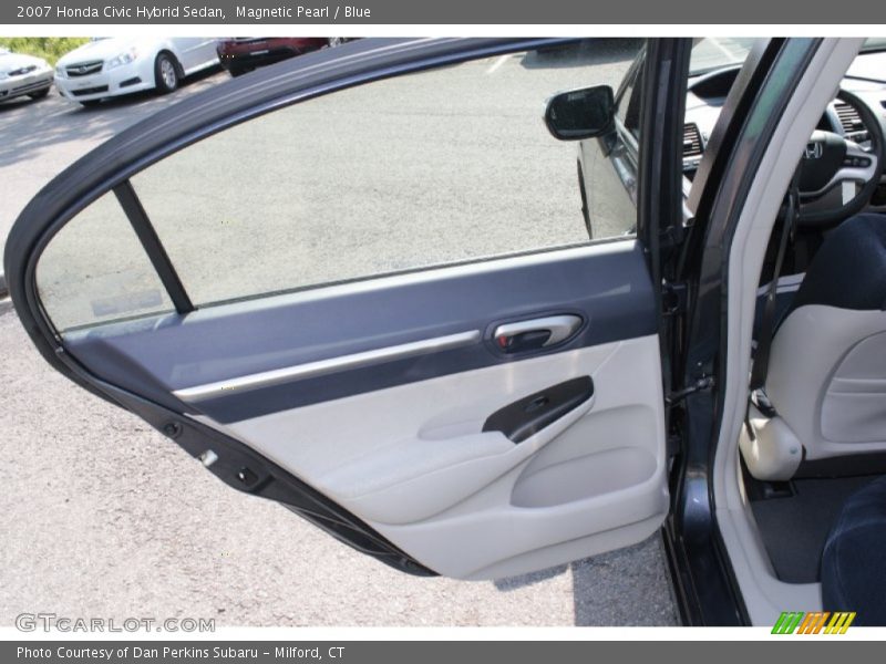 Magnetic Pearl / Blue 2007 Honda Civic Hybrid Sedan