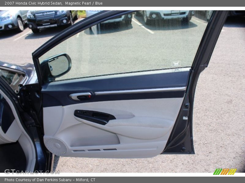 Magnetic Pearl / Blue 2007 Honda Civic Hybrid Sedan