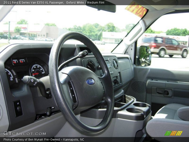 Oxford White / Medium Flint 2011 Ford E Series Van E350 XL Passenger