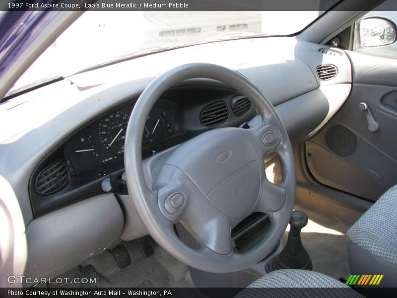 Lapis Blue Metallic / Medium Pebble 1997 Ford Aspire Coupe