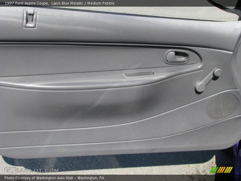 Lapis Blue Metallic / Medium Pebble 1997 Ford Aspire Coupe