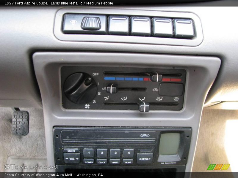 Lapis Blue Metallic / Medium Pebble 1997 Ford Aspire Coupe