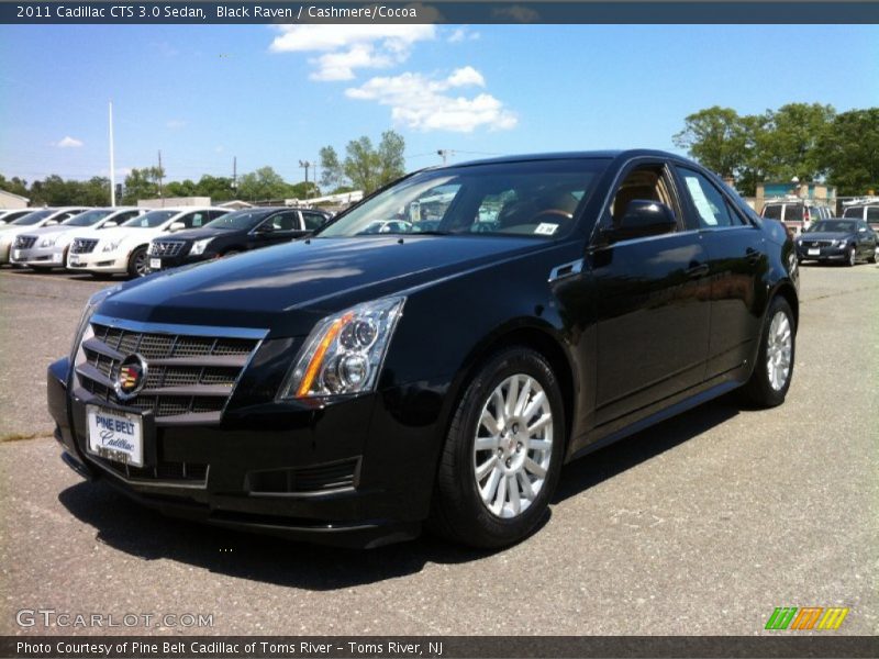 Black Raven / Cashmere/Cocoa 2011 Cadillac CTS 3.0 Sedan