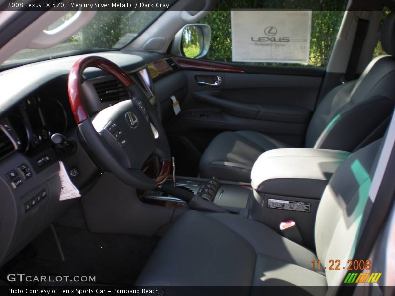 Mercury Silver Metallic / Dark Gray 2008 Lexus LX 570