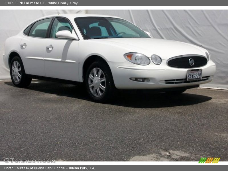 White Opal / Gray 2007 Buick LaCrosse CX
