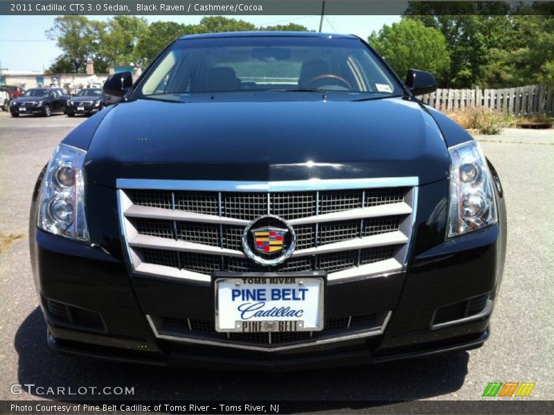 Black Raven / Cashmere/Cocoa 2011 Cadillac CTS 3.0 Sedan