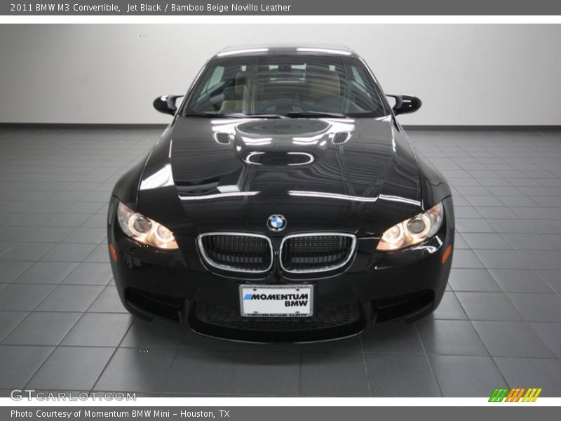 Jet Black / Bamboo Beige Novillo Leather 2011 BMW M3 Convertible