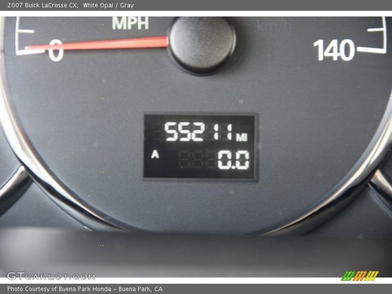 White Opal / Gray 2007 Buick LaCrosse CX