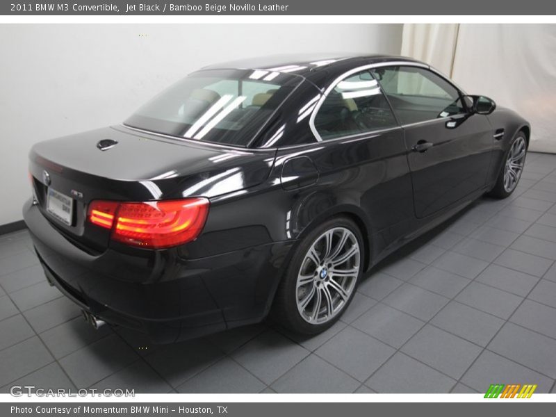 Jet Black / Bamboo Beige Novillo Leather 2011 BMW M3 Convertible